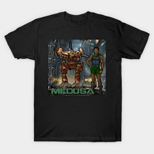 Medusa and his LCT-1V Locust scout mech T-Shirt